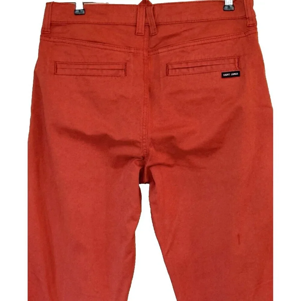 Saint James Women's 1889 Burnt Orange Straight Leg Jeans France 33
